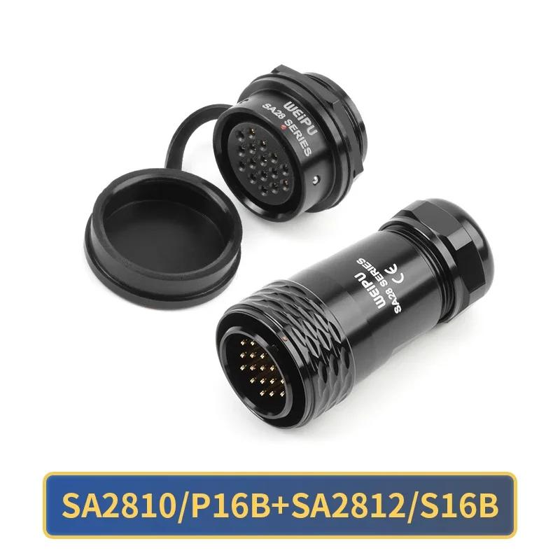 

WEIPU SA28 Водонепроникний IP67 Роз єм M28 2 3 4 7 8 9 10 12 16 17 20 24 26 35 Контактний Авіаційний Штекерний Роз єм Задня Гайка Гніздовий Роз єм Панельний