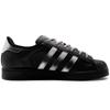 adidas Originals Superstar 2 Zapatos de Skate de Cuero Caña Baja Unisex Negro Plata JI0079(Equipo1284-S)