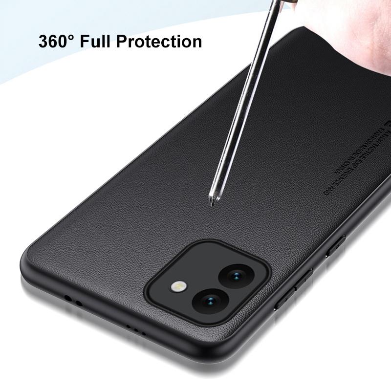 Luxury PU Leather Case For Samsung Galaxy A03 Back Cover Matte Silicone Full Protection Phone Case For Samsung A03 4G Coque