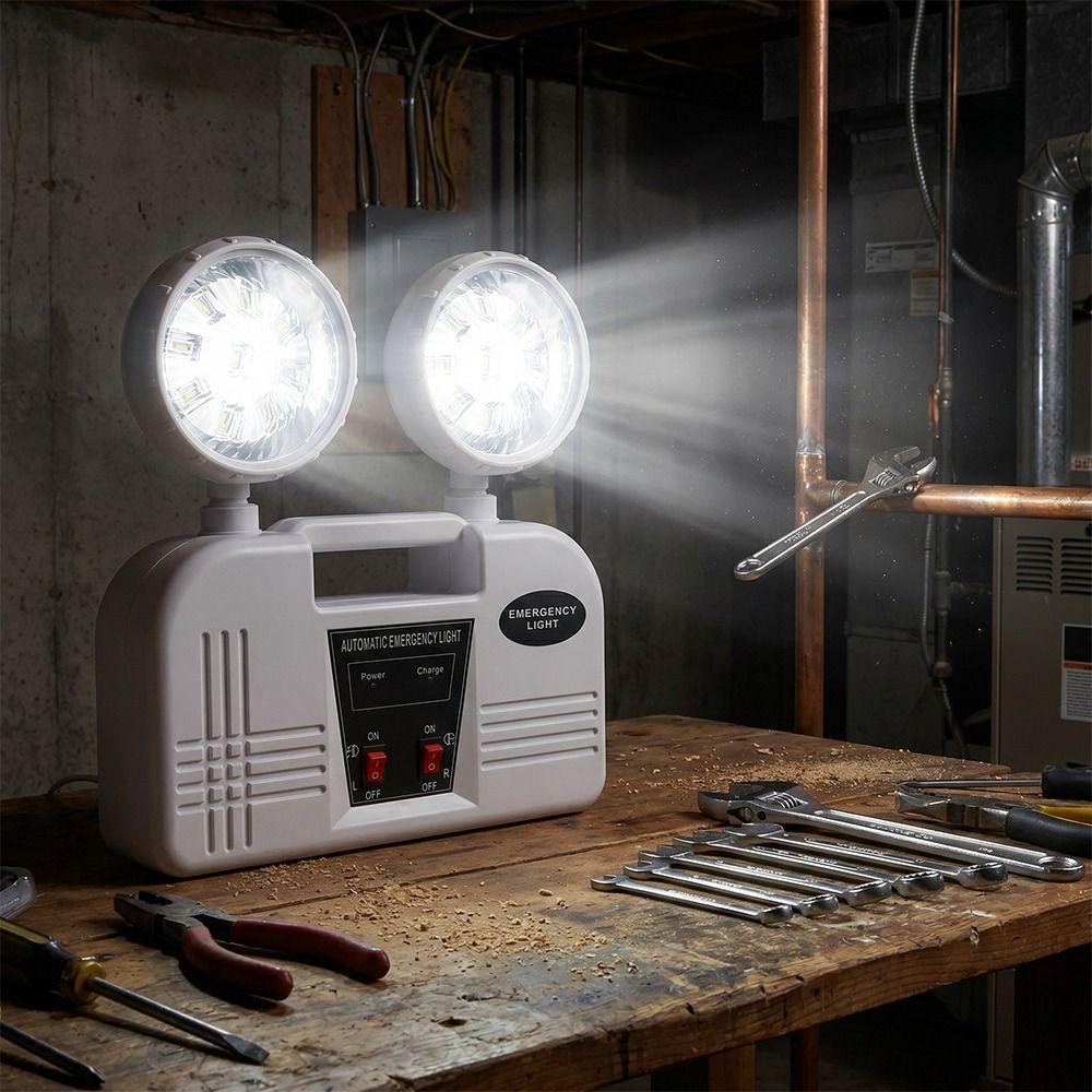 LED Double Head Emergency Exit Light IP30 Emergency LED Emergency Evacuation Lamp Double Head Wall Lamp