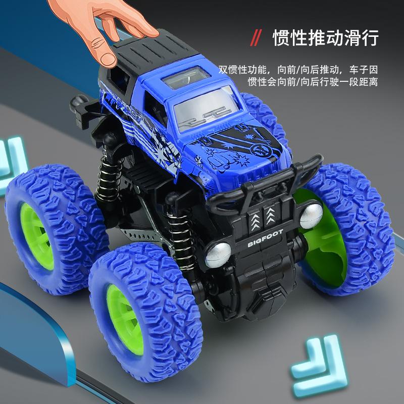 Rotating Stunt Climbing Car 1:32 Double Inertia Graffiti Alloy Car, Off-Road 4Wd Model Toy Car