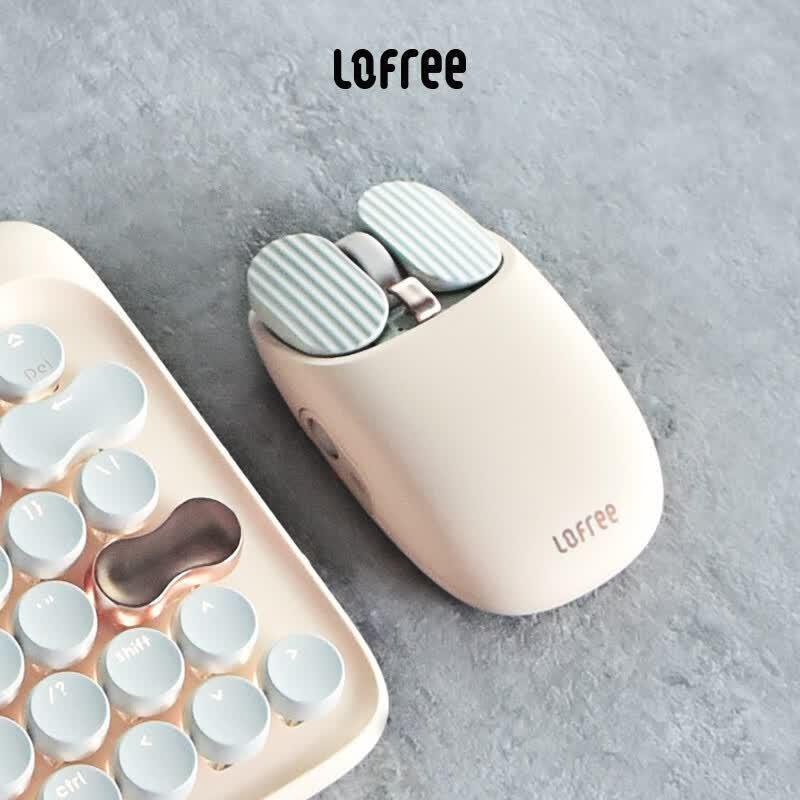LOFREE Retro Milk Tea Dual-Mode Wireless Bluetooth Mouse
