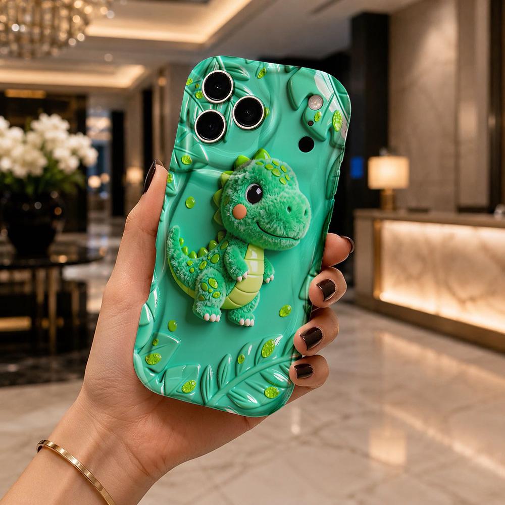 Lovely Cartoon Daily Wavy Frame Silicone Case For iPhone 17 16 15 14 Pro Max Plus XR XS Anti Drop Soft Phone Cover