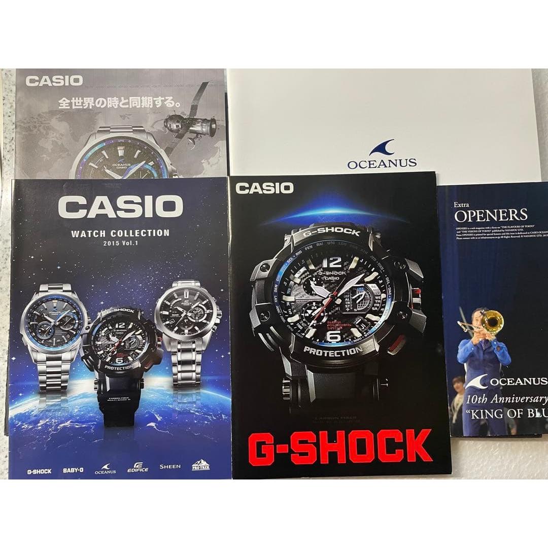Used CASIO Watch Catalog 2015 Edition G-SHOCK, Oceanus 4-book set