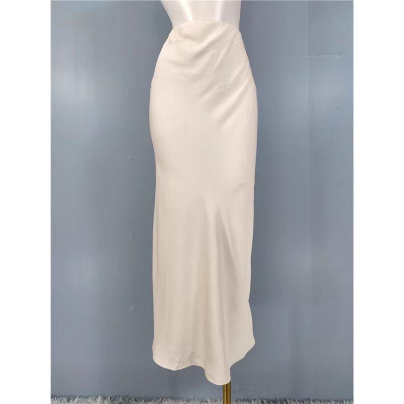 Export Single H Home Work Clothing Office Ol High Waist Fishtail Skirt A- Line Skirt Temperament High Cold Goddess Skirt Underskirt