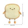 Soft Toast Bread for Doll Baby Gifts Infant Bed Nap Soothing Decoration for Doll Toy with Cute Design Vintage Type Food  Roasted golden