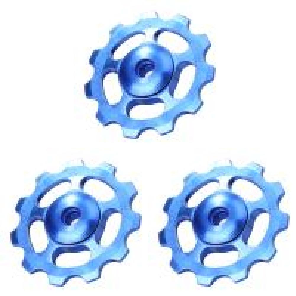 

C# 11T MTB Rear Derailleur Jockey Wheel Ceramic Bearing Guide Roller (Blue)