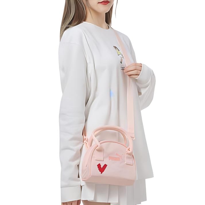 PUMA Polyester Handbag, Shoulder Bag Regular Women's Cherry Blossom Pink 078232-02