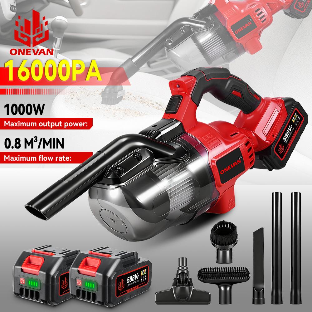 ONEVAN 16KPA Electric Vacuum Cleaner 6in1 Cordless Handheld Home Vacuum Floor Pet Hair Cleaning Tool For Makita 18V Battery Pin