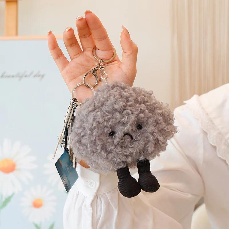 

Имитация Облако Кукла Плюшевая Игрушка Темное Облако Брелок Рюкзак Мультяшный Аниме Милый Подушка Подушка Домашнее Украшение Подарок на День Рождения Pendant 14cm