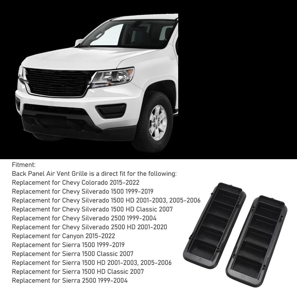 2PCS ABS Cab Air Vent Trim for Chevy Silverado 1500/2500/3500 HD/Sierra For Vehicle Cabin Air System