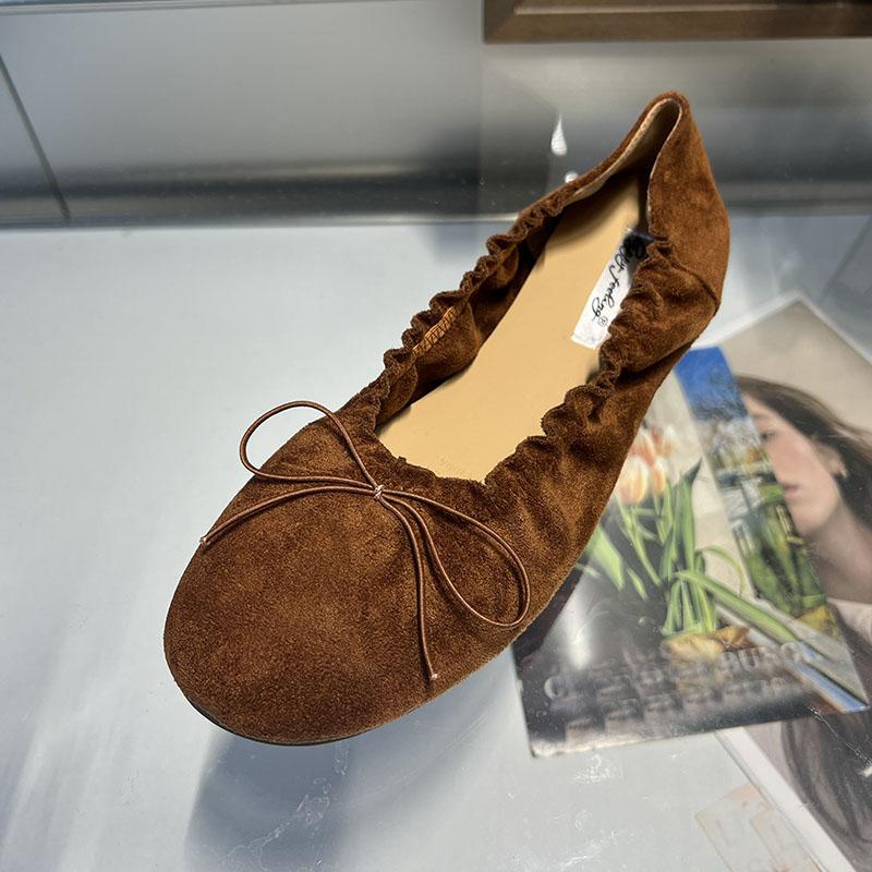 Fashion Fashion Round Toe Footwear Shallow Women Ballet Flats Shoes Female Butterfly-Knot Ladies Flats Slip On Shoes 2025 New