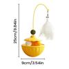Interactive Kitten Toys Kitten Wobble Feathers Catnip Ball Cat Teasing Ball Toy For Daily Stress Relief Entertainment Indoor