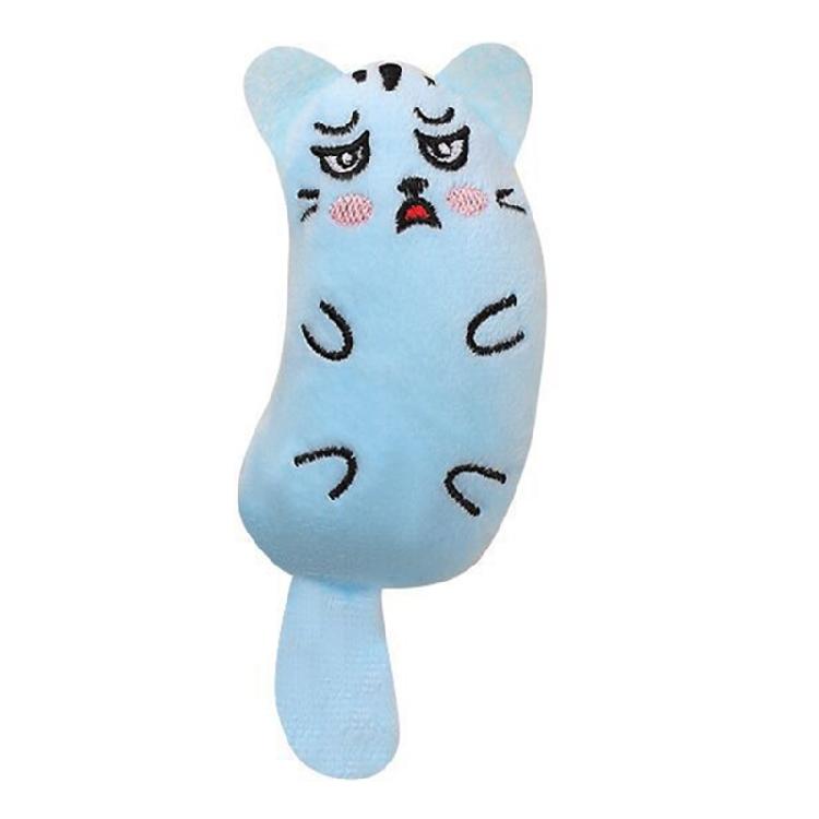 Interactive Cats Plush Toy for Indoor Entertainment Crinkle Sound Cats Teasing Cartoon Mice for Pet Teething Relief 6pcs