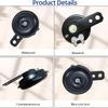 Waterproof Motorcycle Horn Motorcycle Universal Car Loud Speaker 12V 105 DB Mini Air Horn Loud Electric Horn For Bicycle, Scooter, ATV, Motorcycle,