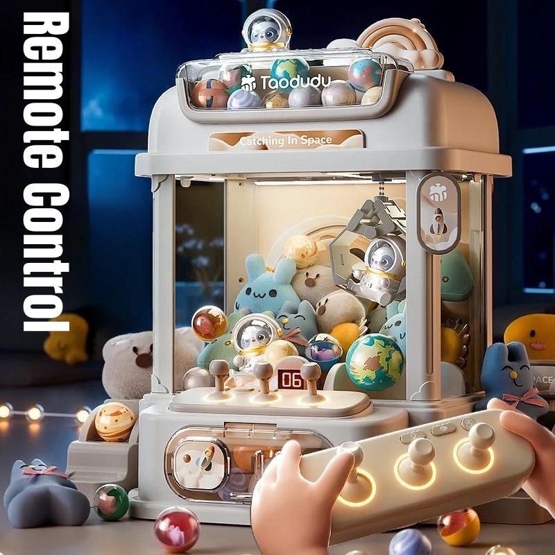 Macchina a Graffe Giocattolo Mini con Telecomando per Bambini, Gioco a Gettoni, Macchina Automatica con Gru per Bambole, Regalo di Compleanno di Natale per Bambini