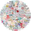 100 Popular Thanksgiving Teacher's Day Graffiti Stickers Decorate Suitcase Notebook Waterproof Stickers