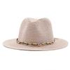 Western Denim Handmade Straw Hat Top Hat Women's Outdoor Beach Hat Sun Protection Hat
