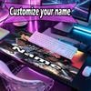 Custom Name Personalized Michael Jackson Pattern Mousepad, Laptop PC Desk Mat, Decorative Desk Mat for Home Keyboard Pad Gift