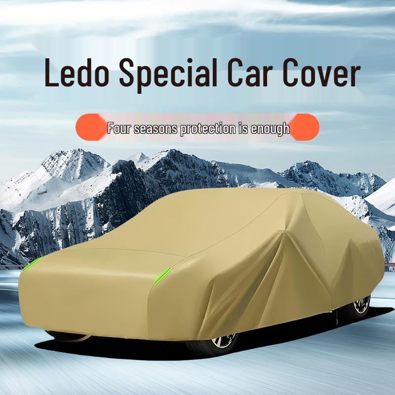 Waterproof All-Season Car Cover for Lotte Vehicles - Thickened Oxford Cloth, Dustproof, Sun Protection, Breathable