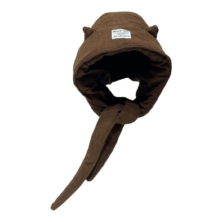 Pullover Ear Flap Caps Adult Devil Horn Trapper Hat Cold Weather Warm Trapper Hat