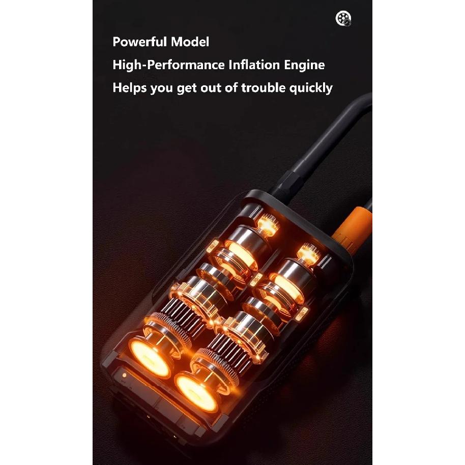 Wireless Car Tire Inflator Portable Air Pump 3000mAh Rechargeable Battery Mini Tyre Inflator for Sedan Motorcycle Bicycle