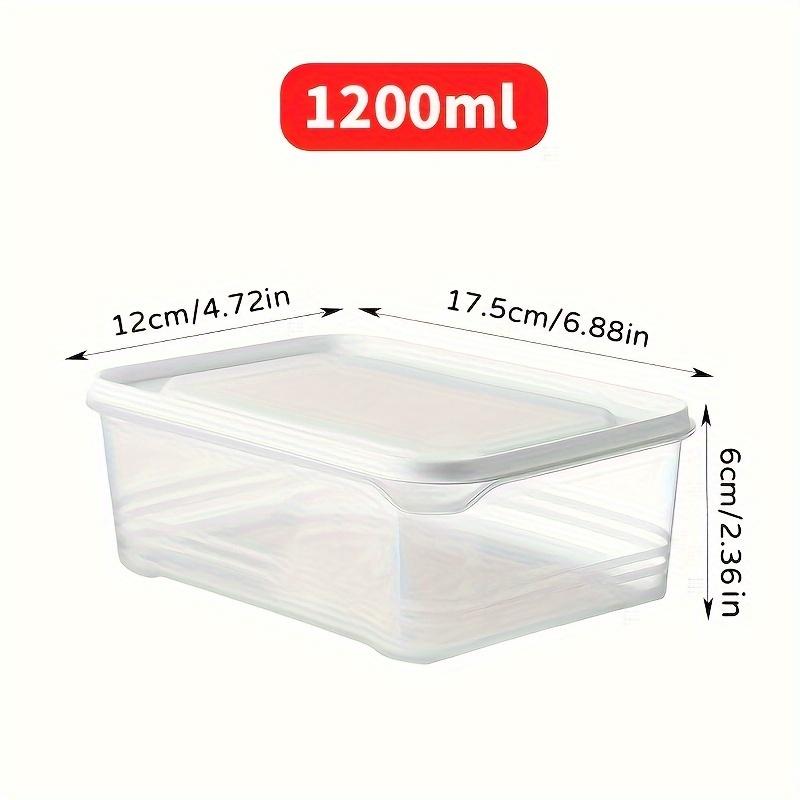 

Food Grade Fridge Storage Box Kitchen Airtight Container Freezer Fruit and Vegetable Storage Box 1200ml