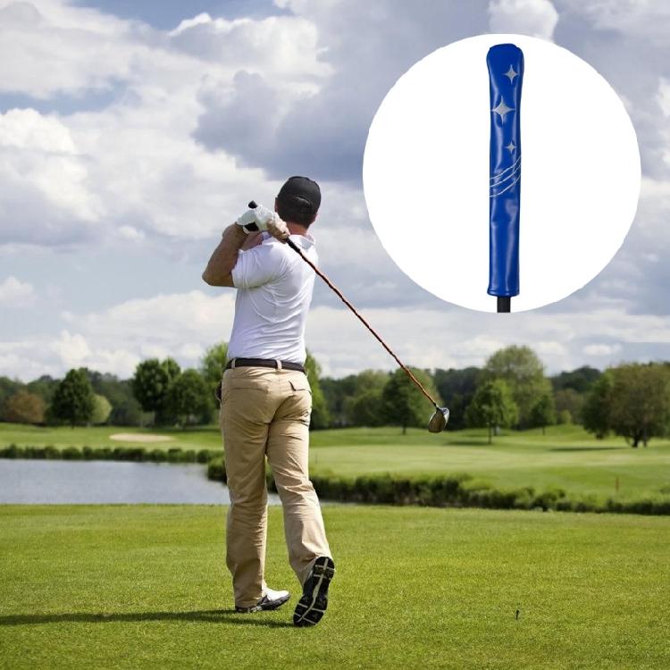 Golf Alignment Stick Cover Case Holder Star Pattern Alignment Stick Headcover PU Leather Club Protector Golf Accessory