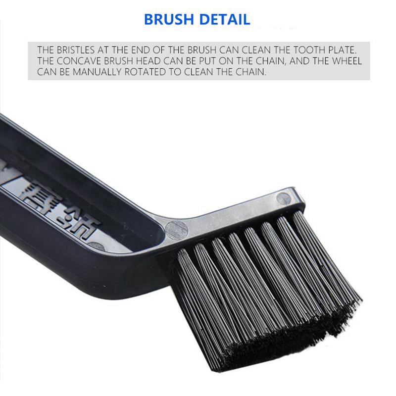 Spălător de lanț pentru motociclete Perie de curățare a etanșării de ulei Instrument de curățare și întreținere a lanțului Dispozitiv de curățare a periei de viteze Materiale de curățat