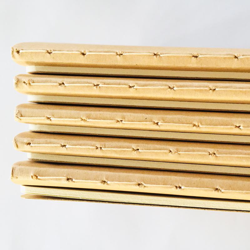 Large 16K/32K Thickened English Composition & Math Notebook for Middle School Students - Thread-Bound Cowhide Cover