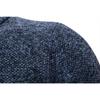 Men's Solid Colour Long Sleeve Casual Stand Up Collar Knitted Cardigan Coat