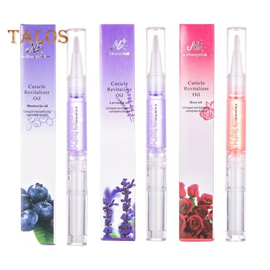 

3 шт. Набір ручок для живлення нігтів для відновлення потрісканої кутикули Зволожує шкіру Покращує сухість Легка у використанні щітка для нанесення олії для УФ-акрилу Підроблений природний манікюр