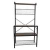 Layered Organizer Shelf Metal Frame Storage Shelving Unit Multi Layer Organizer Stand for Microwave