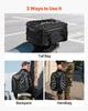 Motorcycle Tail Bag, 22-34 L Expandable Motorcycle Rear Seat Bag with Waterproof Rain Cover, Outdoor Sports Motorbike Luggage Storage Backpack Handbag