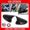 For Honda Accord 2018-2022 Gloss Black Wing Side Mirror Cover Cap Horn Style 2X