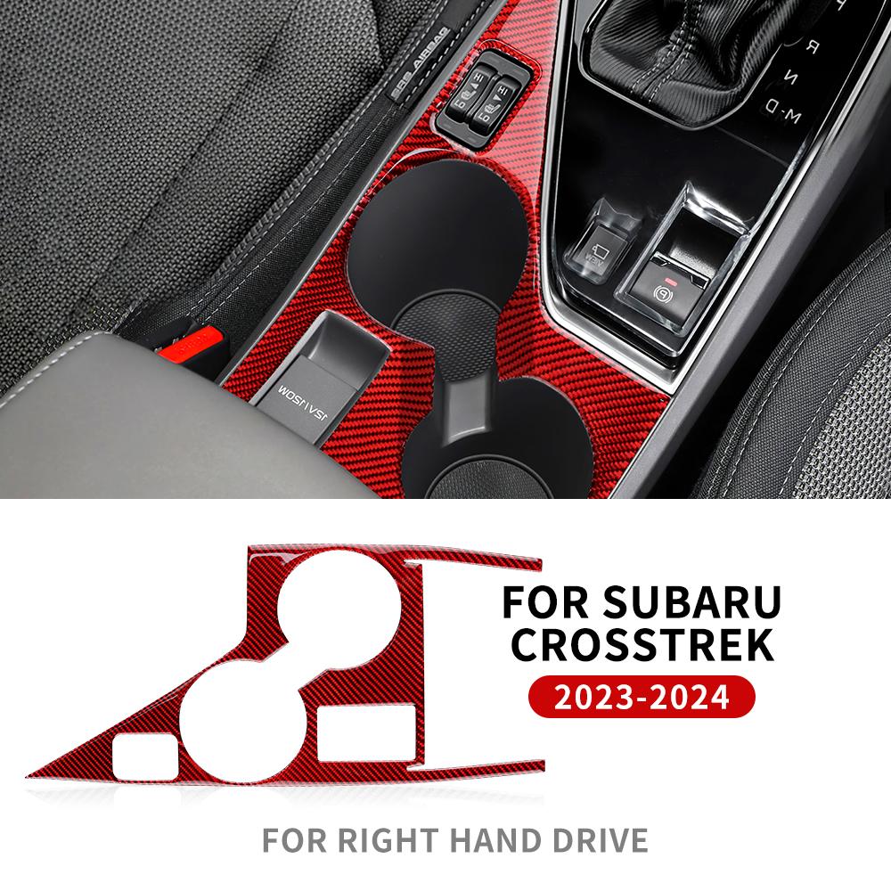 Real Soft Carbon Fiber RHD LHD Sticker For Subaru Crosstrek 2025 For Impreza 2025 Car Gear Shift Panel Interior Trim Accessories