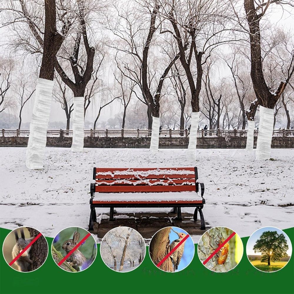 1 Roll Non-Woven Tree Protector Wrap Outdoor Winter Proof Tree Guard Protect Plant Protecting Tools For Winter Freeze Protection