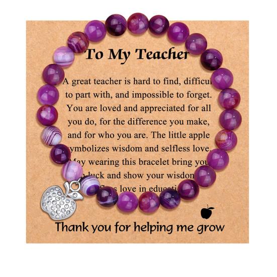 

Браслет из бисера с открыткой Спасибо Цветной фруктовый шарм Эластичный женский браслет из бисера