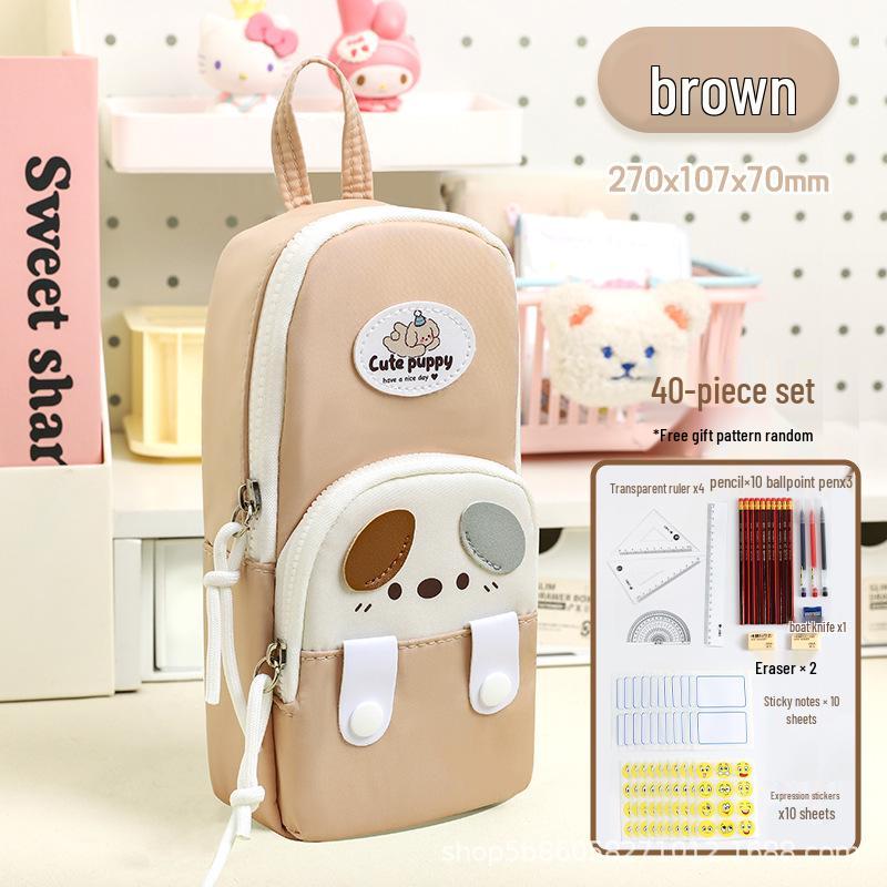 Cute Cartoon Handbag Pencil Case for Students - Stylish, High-Capacity Stationery Box