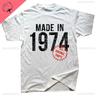 Vintage Funny Made in 1974 All Original Parts T Shirt Graphic Streetwear Short Sleeve Birthday Gifts Summer Cotton Tshirt Men