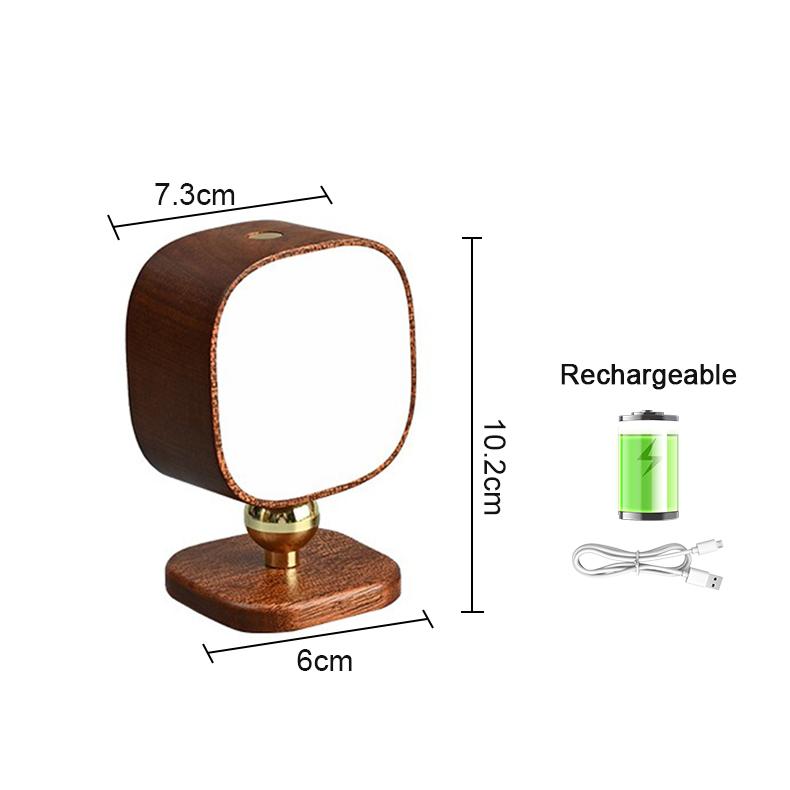 

Wireless Charging Bedside Wall Lamps Wood Night Light Portable Creative Magnetic Touch Switch ntelligent Human Body Wall Lights Tri colored light