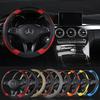 PU LeatherCar Steering Wheel Cover Breathable Anti Slip Covers Suitable 37-38cm Auto Decoration Car Accessories