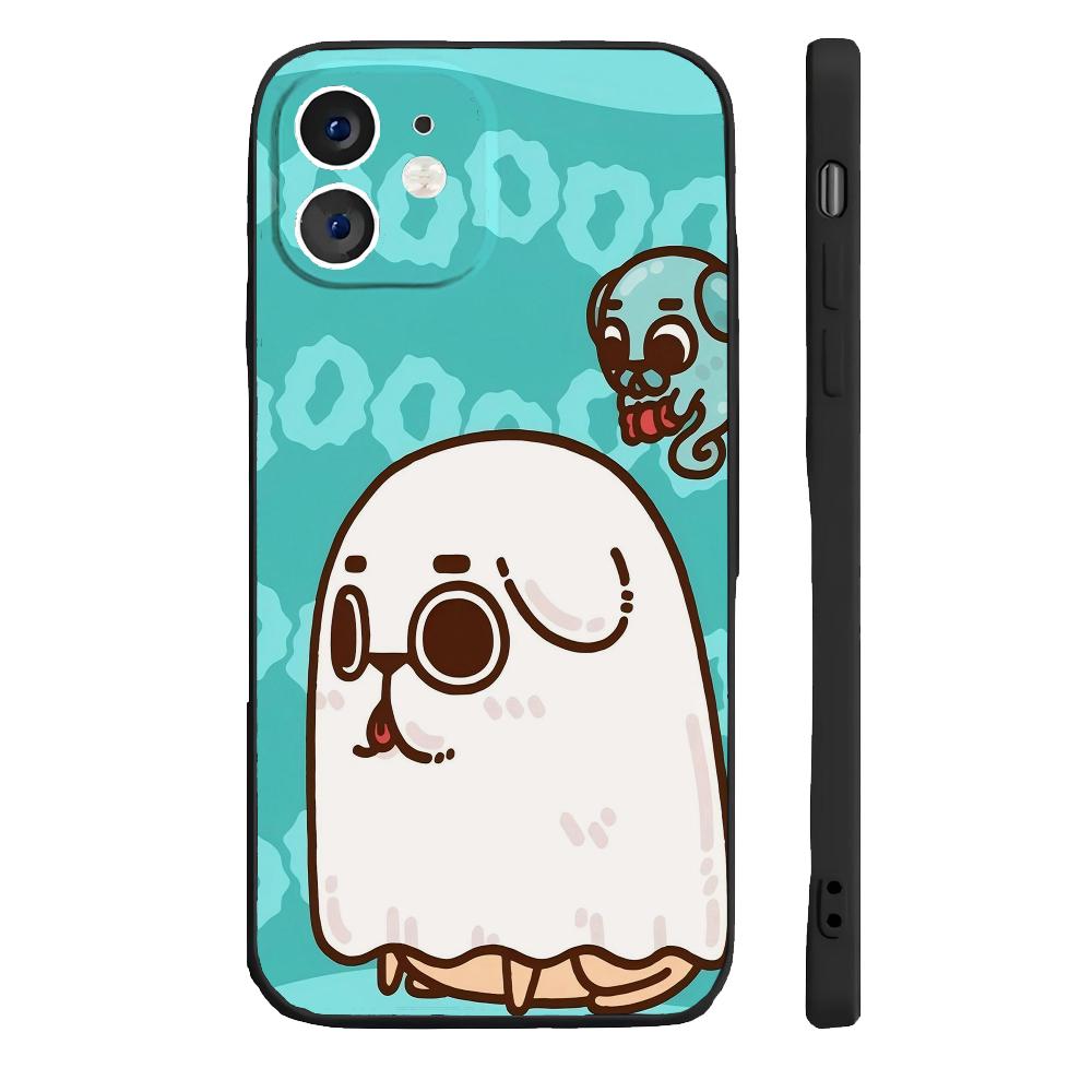 P-Puglie Dog Pug Phone Case Silicone Soft For IPhone 16 15 14 13 12 11 Plus Pro Max Plus