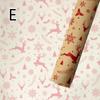 73*51cm New Christmas Gift Boxes Wrapping Paper European Style Retro Kraft Gift Snowflake Christmas Tree Festive Supplies