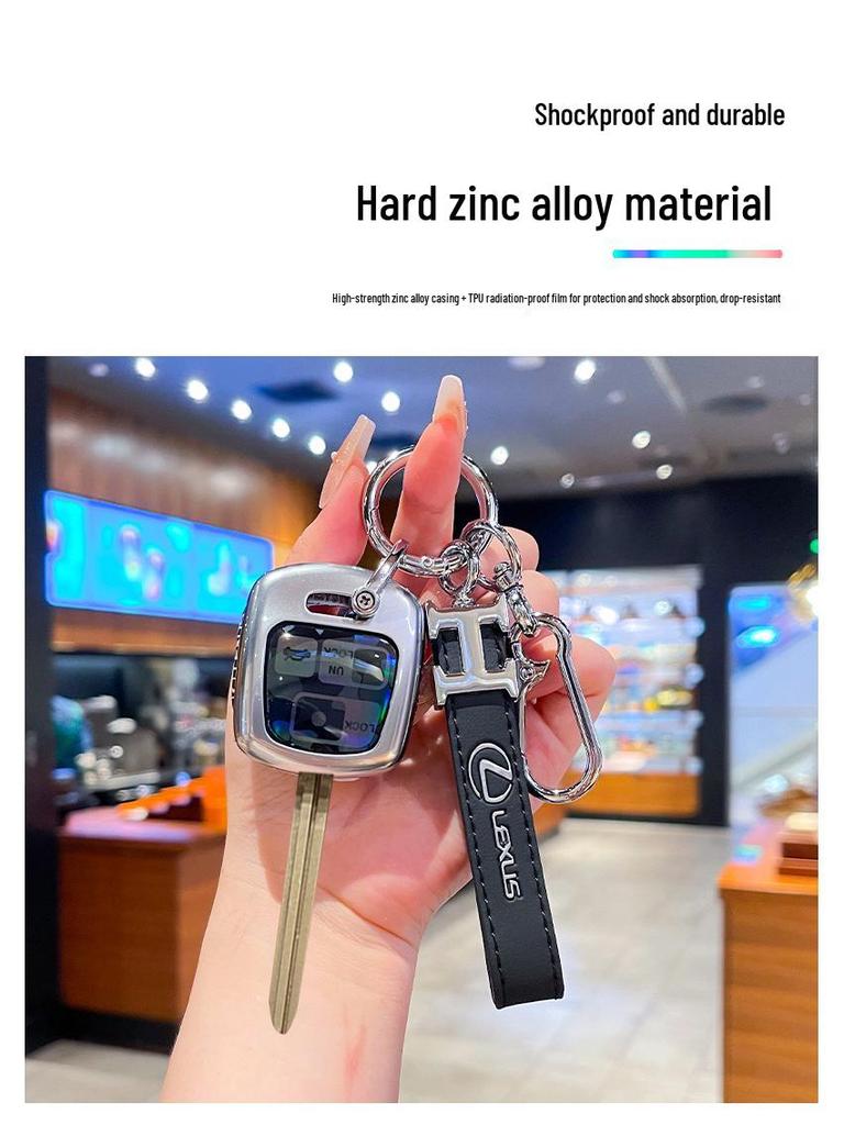 Compatible Lexus Key Case for RX330/IS400/IS200 with Metal Buckle