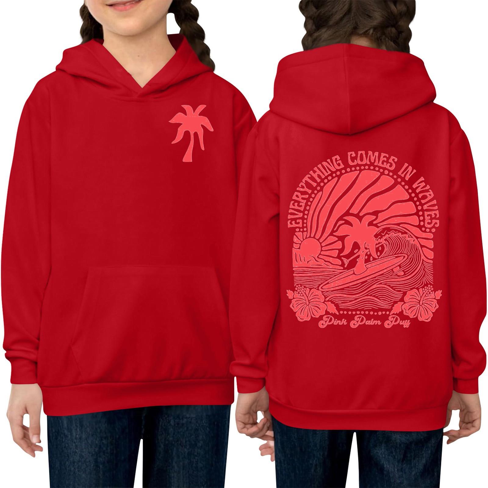 

Женская толстовка с капюшоном и градиентным принтом, с длинными рукавами, свободная женская толстовка, толстовка 110 красный