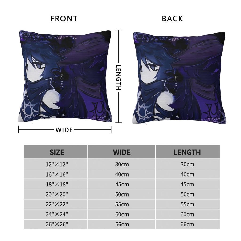 Azuretime Anime Square Pillow Cases Azure Two Time Forsaken Cushion Covers Awesome Decorative Pillowcover For Home 18"X18"