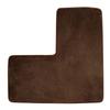 L-Shaped Bath Mat Non-Slip Flannel Memory Foam Corner Bathroom Floor Sofa Mat Absorbent Soft Rug for Shower Toilet Home Decor