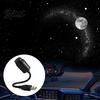 Bedroom Star Projector USB Ambient Light with 360° Adjustable Hose LED Night Portable for Car Office Romantic Starry Sky Atmosphere Lamp