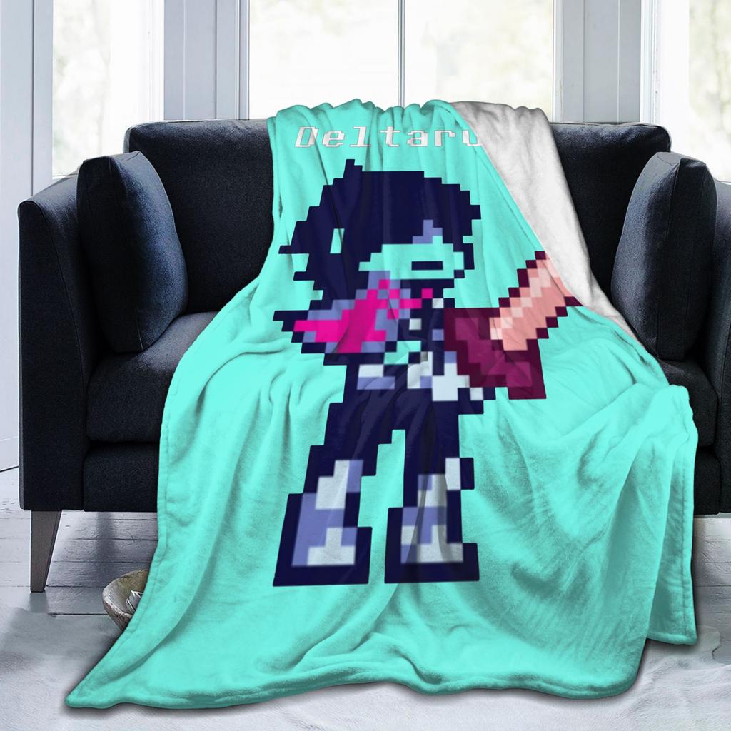 Delta Rune Kris Deltarune Blankets Wool Novelty Soft Throw Blankets for Bed Sofa Summer